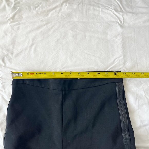 Burberry Black Leather Trim Skinny Fit Pants - Women's Size US 6 - Picture 7 of 9